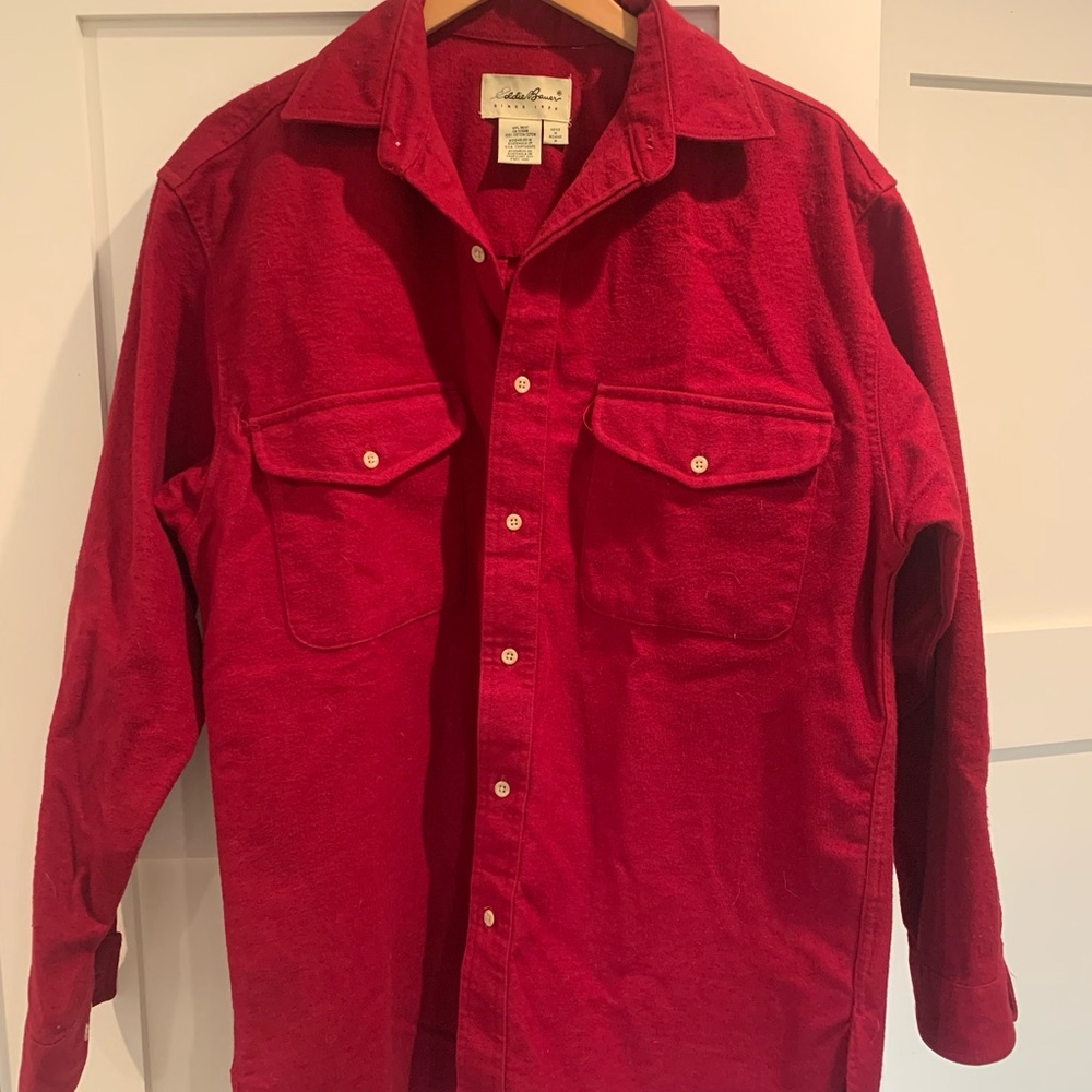 Classic Eddie Bauer Flannel Long-Sleeve Shirt